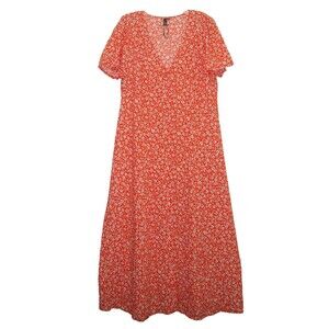 NWOT Nobody's Child Womens Ditsy Floral A-line Midi Tea Dress